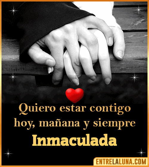 Gif de Amor con Nombre Inmaculada