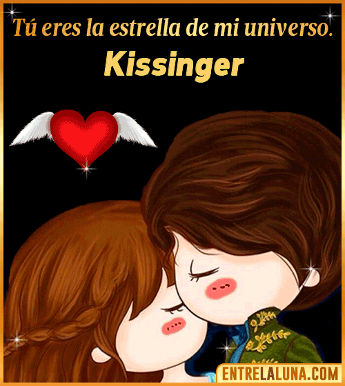 Tú eres la estrella de mi universo Kissinger