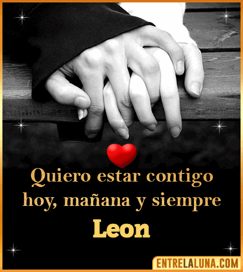 Gif de Amor con Nombre Leon