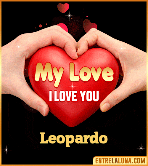 My Love i love You Leopardo
