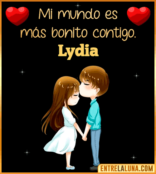 Gif de Amor para WhatsApp con Nombre Lydia
