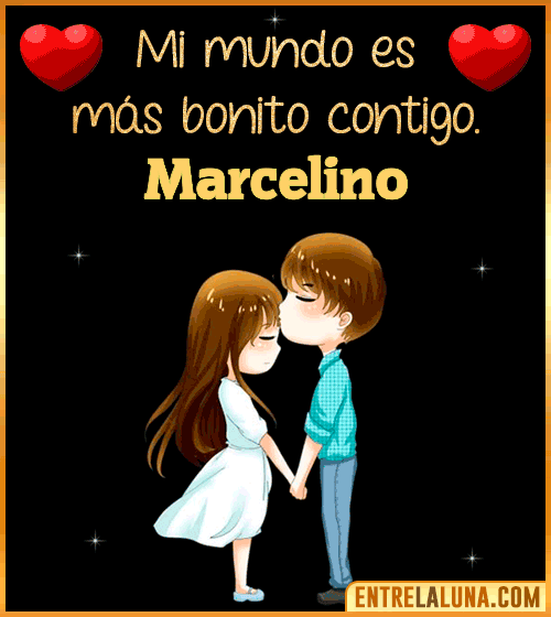 Gif de Amor para WhatsApp con Nombre Marcelino