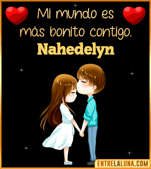 Gif de Amor para WhatsApp con Nombre Nahedelyn