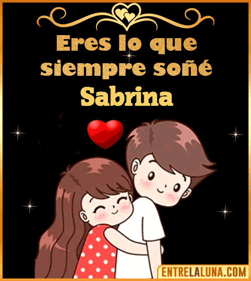 Gif de Amor para Sabrina