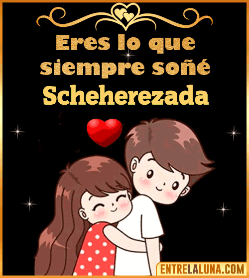 Gif de Amor para Scheherezada