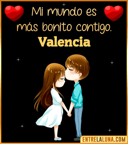 Gif de Amor para WhatsApp con Nombre Valencia