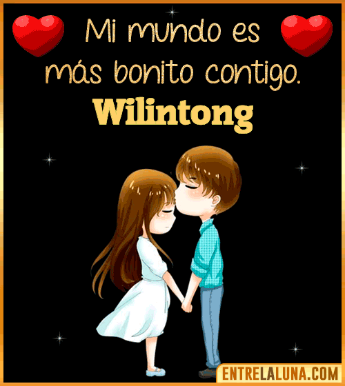 Gif de Amor para WhatsApp con Nombre Wilintong