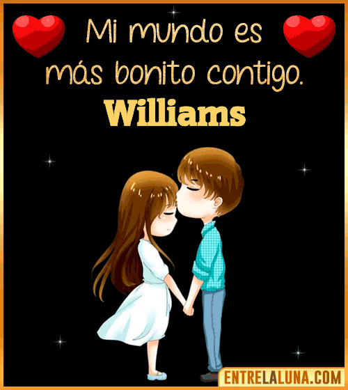Gif de Amor para WhatsApp con Nombre Williams