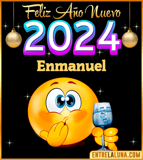 Feliz Año Nuevo 2024 gif Enmanuel