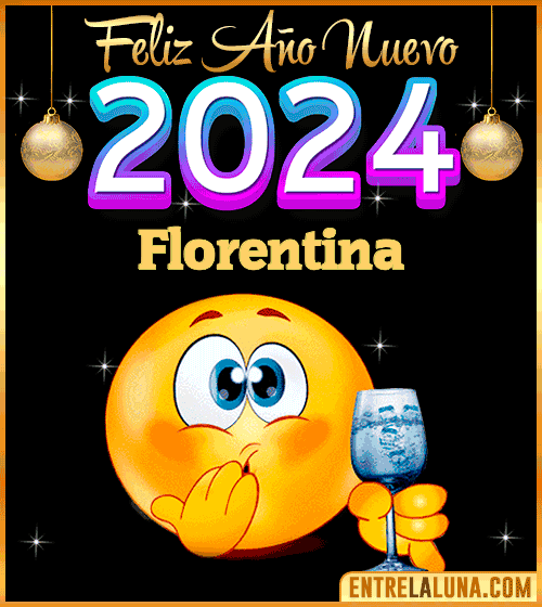 Feliz Año Nuevo 2024 gif Florentina