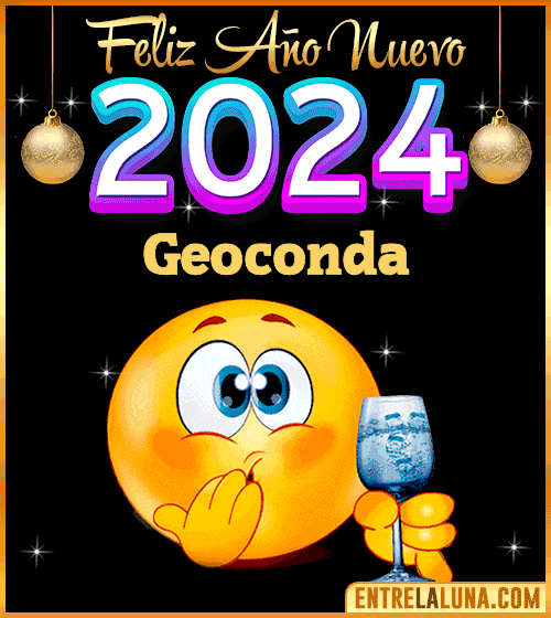 Feliz Año Nuevo 2024 gif Geoconda