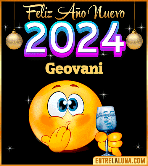Feliz Año Nuevo 2024 gif Geovani