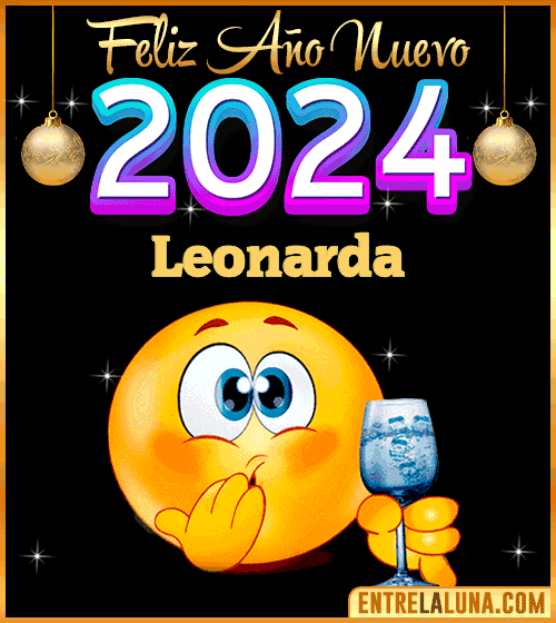 Feliz Año Nuevo 2024 gif Leonarda