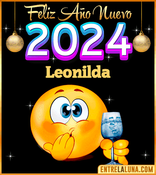 Feliz Año Nuevo 2024 gif Leonilda