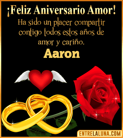 Gif de Feliz Aniversario Aaron