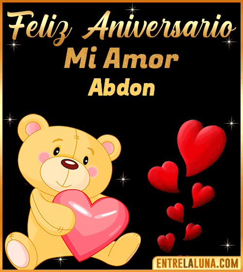 Feliz Aniversario mi Amor Abdon