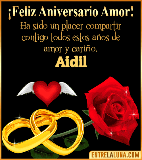 Gif de Feliz Aniversario Aidil