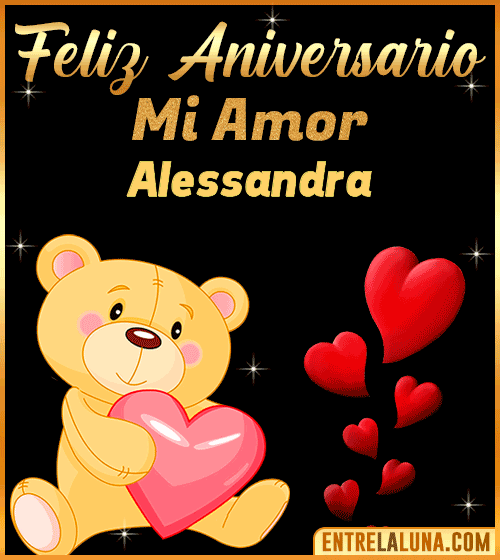 Feliz Aniversario mi Amor Alessandra