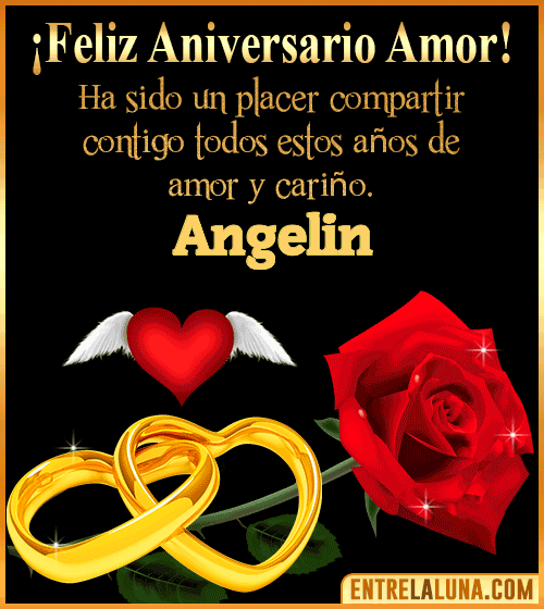 Gif de Feliz Aniversario Angelin
