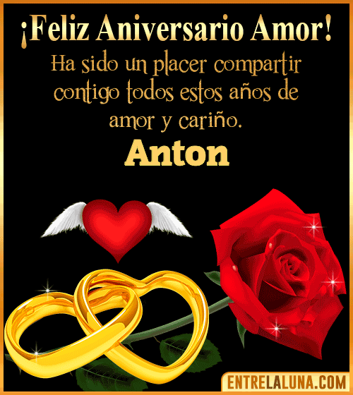 Gif de Feliz Aniversario Anton