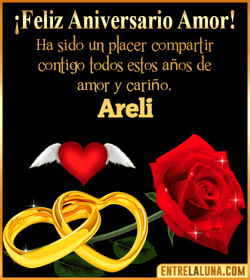 Gif de Feliz Aniversario Areli