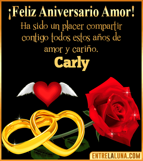 Gif de Feliz Aniversario Carly
