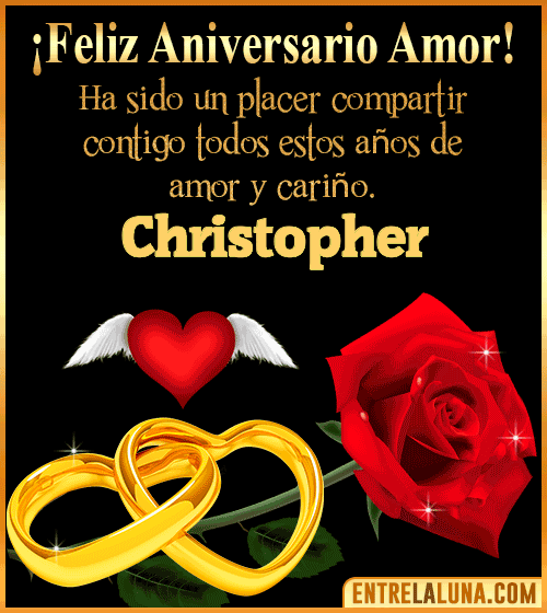Gif de Feliz Aniversario Christopher
