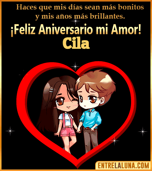 Feliz Aniversario mi Amor gif Cila