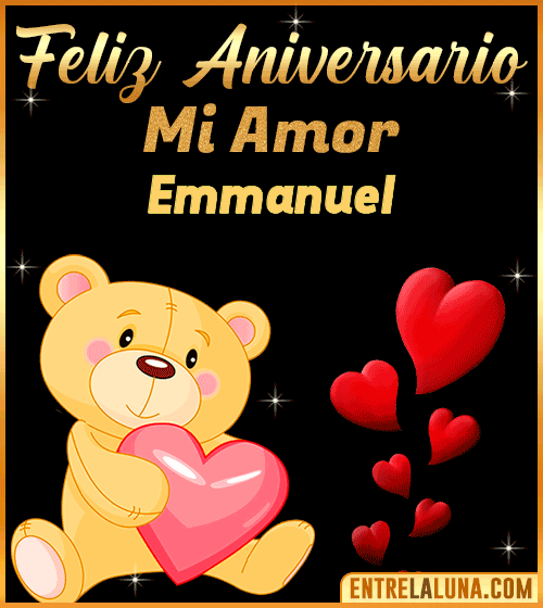 Feliz Aniversario mi Amor Emmanuel