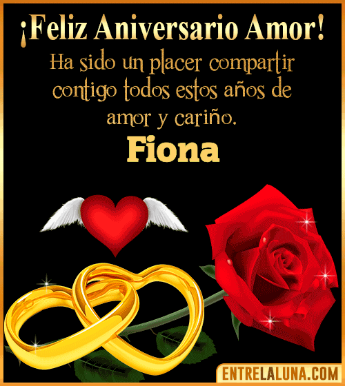 Gif de Feliz Aniversario Fiona