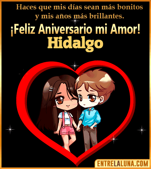 Feliz Aniversario mi Amor gif Hidalgo