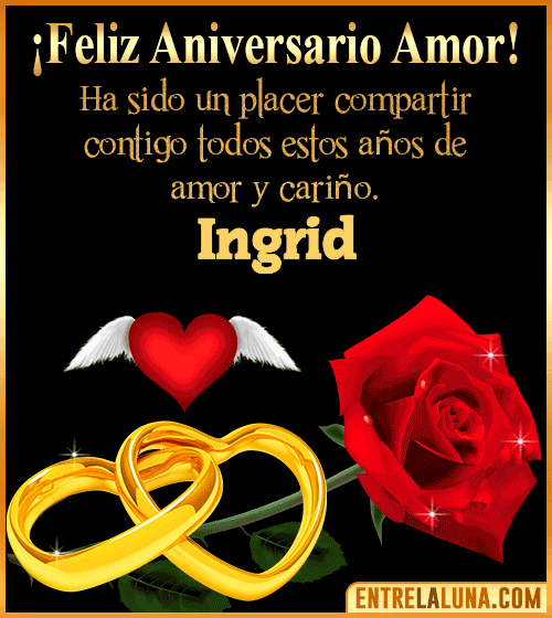 Gif de Feliz Aniversario Ingrid