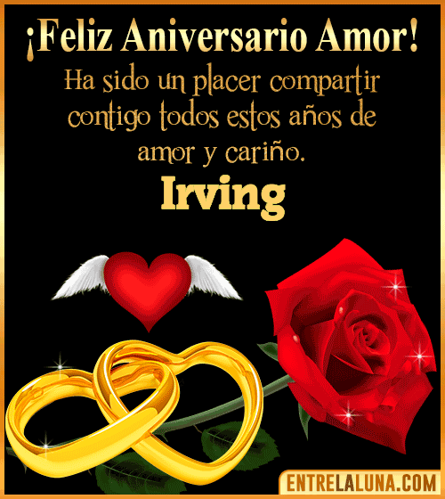 Gif de Feliz Aniversario Irving