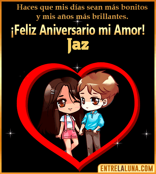 Feliz Aniversario mi Amor gif Jaz