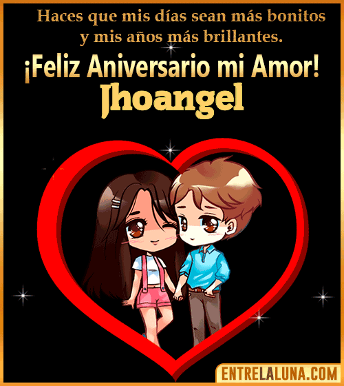 Feliz Aniversario mi Amor gif Jhoangel