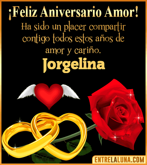 Gif de Feliz Aniversario Jorgelina