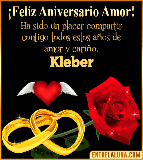 Gif de Feliz Aniversario Kleber