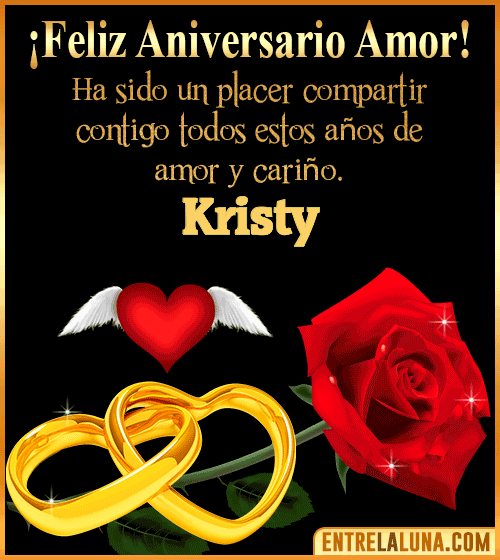 Gif de Feliz Aniversario Kristy