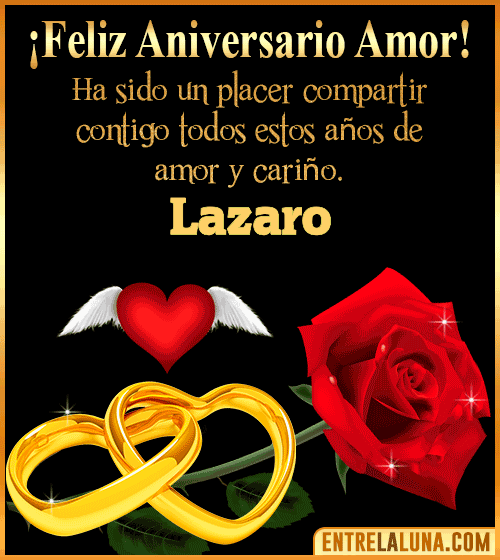 Gif de Feliz Aniversario Lazaro