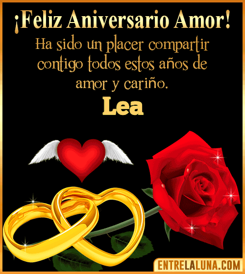 Gif de Feliz Aniversario Lea