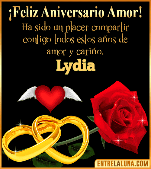 Gif de Feliz Aniversario Lydia