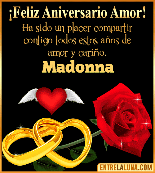 Gif de Feliz Aniversario Madonna