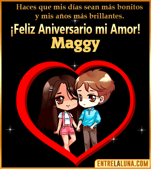 Feliz Aniversario mi Amor gif Maggy