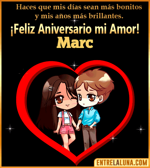 Feliz Aniversario mi Amor gif Marc