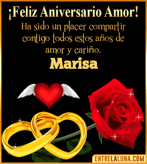 Gif de Feliz Aniversario Marisa