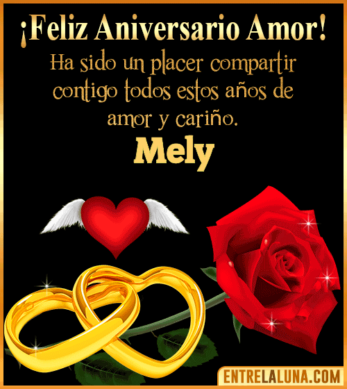 Gif de Feliz Aniversario Mely