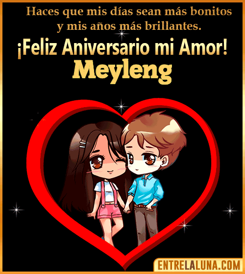 Feliz Aniversario mi Amor gif Meyleng