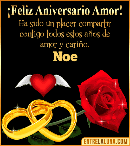 Gif de Feliz Aniversario Noe