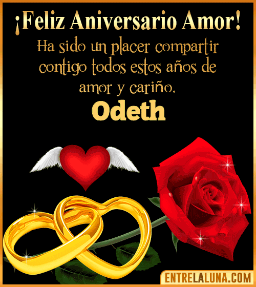 Gif de Feliz Aniversario Odeth