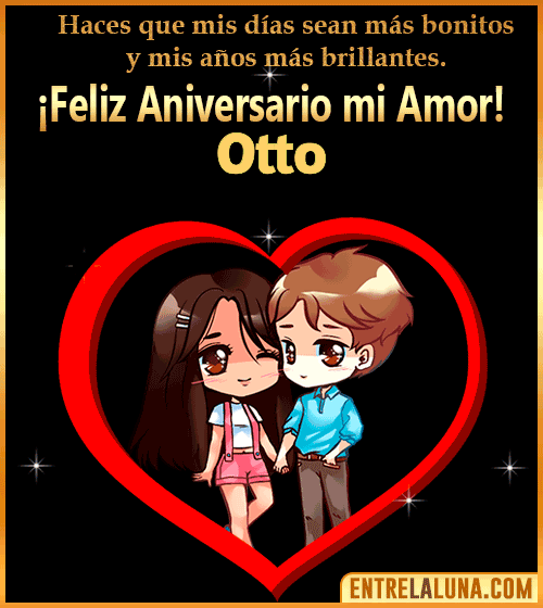 Feliz Aniversario mi Amor gif Otto